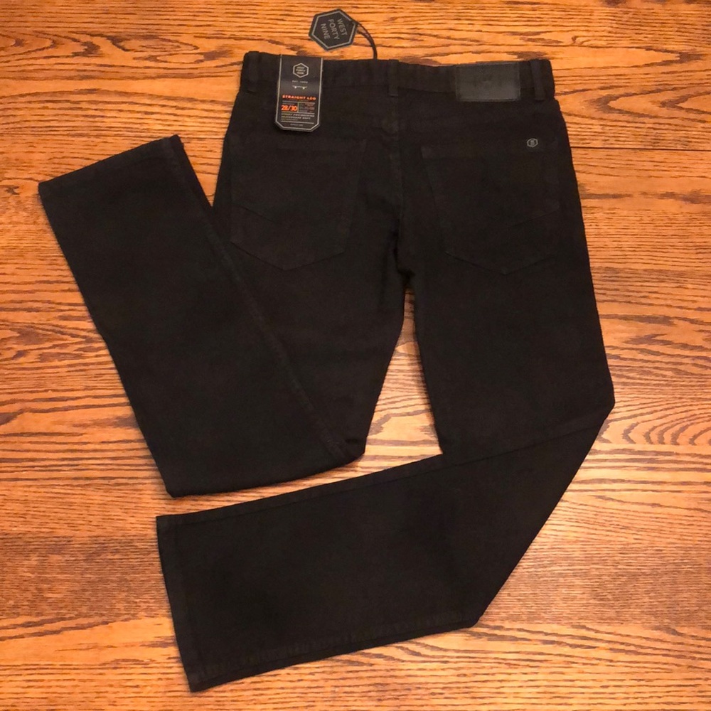 NWT WEST 49 Black 28 x 30 Denim Jeans (M-103)
